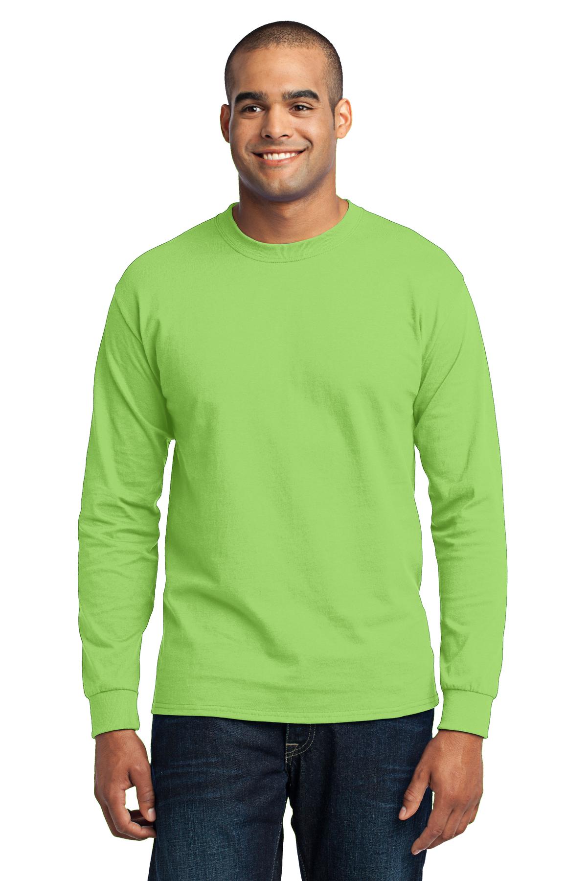Photo of Port & Company T-Shirts PC55LS  color  Lime