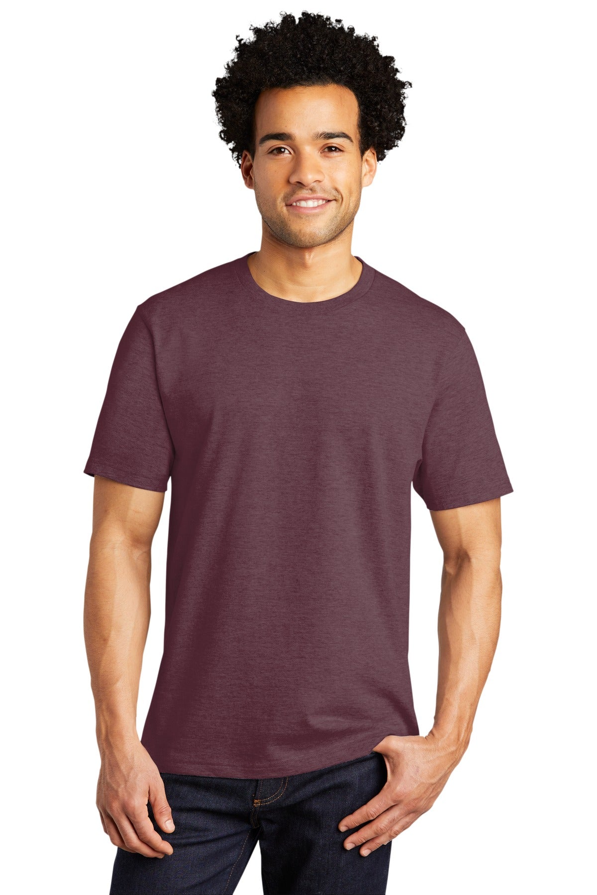 Photo of Port & Company T-Shirts PC600  color  Heather Athletic Maroon