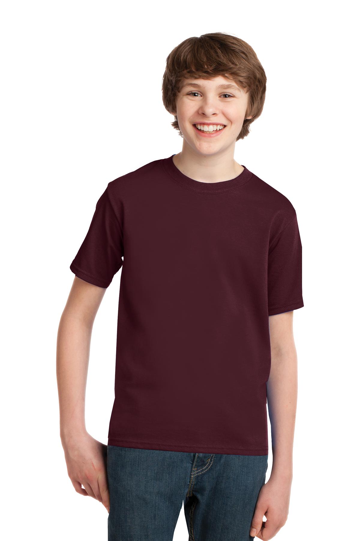 Photo of Port & Company T-Shirts PC61Y  color  Athletic Maroon