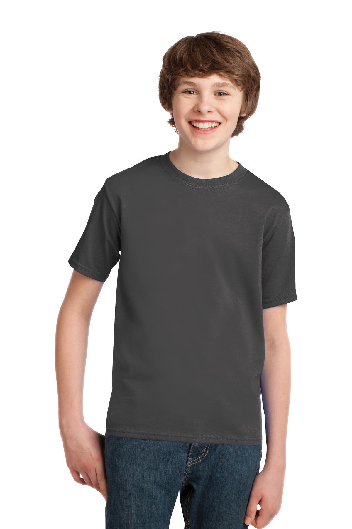 Photo of Port & Company T-Shirts PC61Y  color  Charcoal