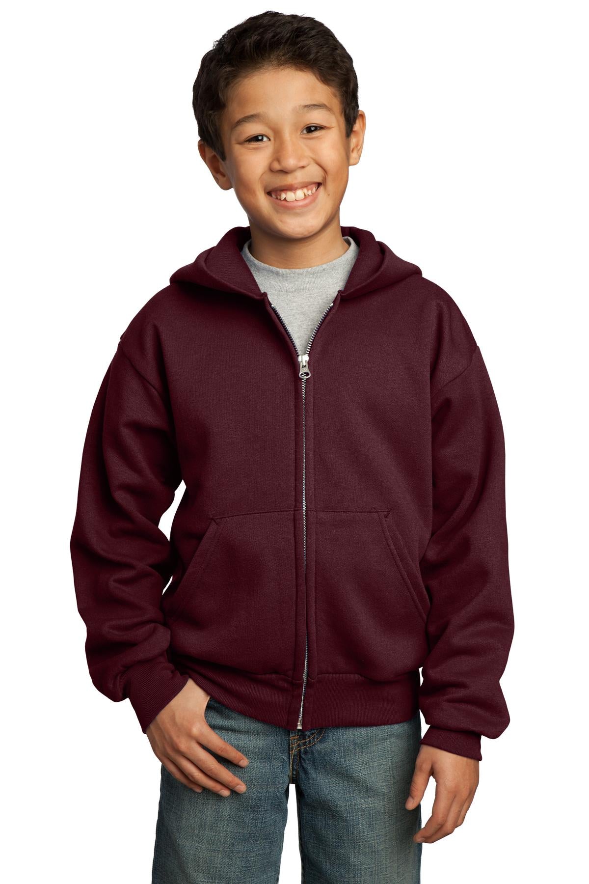 Photo of Port & Company Sweatshirts/Fleece PC90YZH  color  Maroon