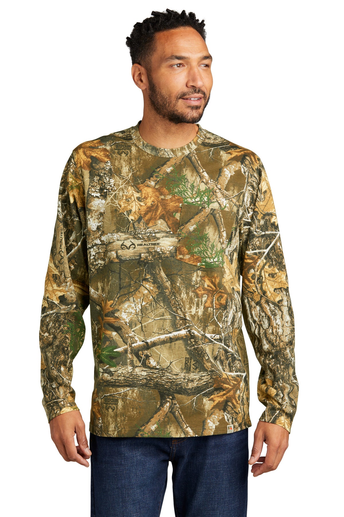 Photo of Russell Outdoors T-Shirts RU100LSP  color  Realtree Edge