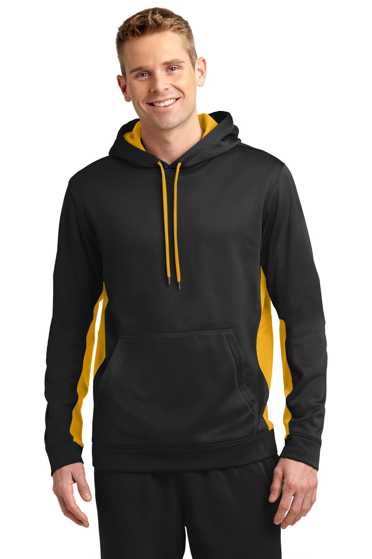 Photo of Sport-Tek Sweatshirts/Fleece ST235  color  Black/ Gold