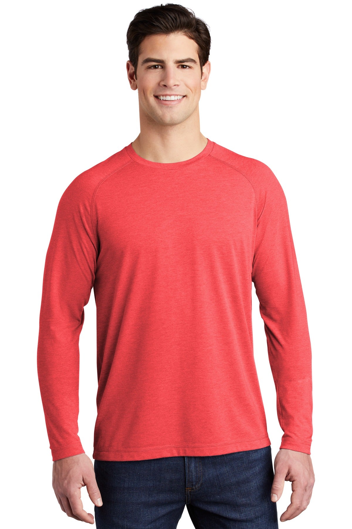 Photo of Sport-Tek T-Shirts ST400LS  color  True Red Heather