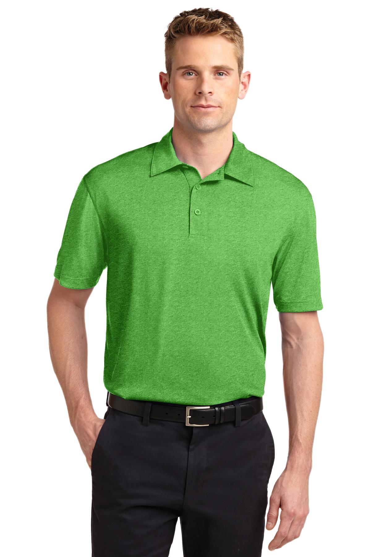 Photo of Sport-Tek Polos/Knits ST660  color  Turf Green Heather