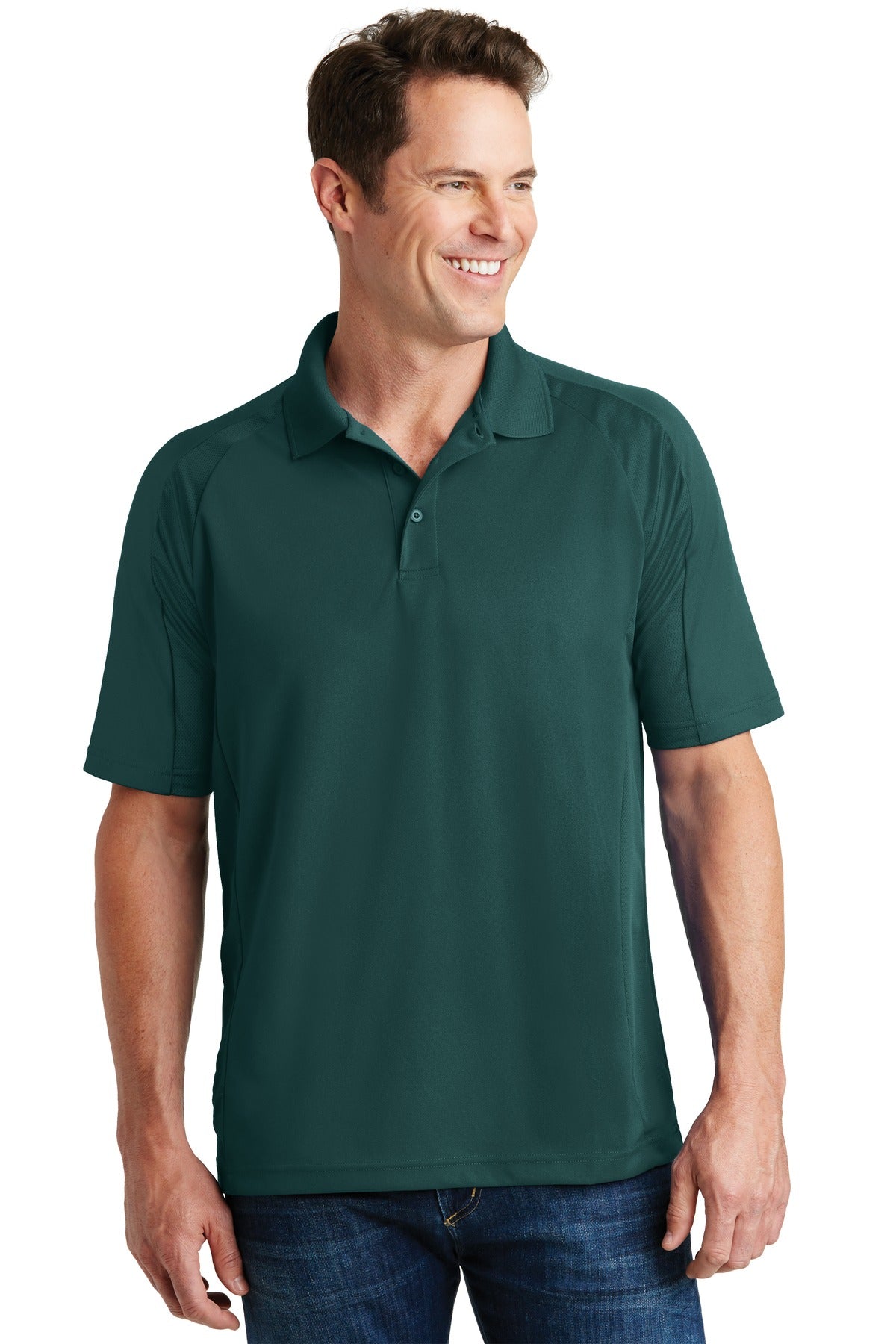 Photo of Sport-Tek Polos/Knits T474  color  Dark Green