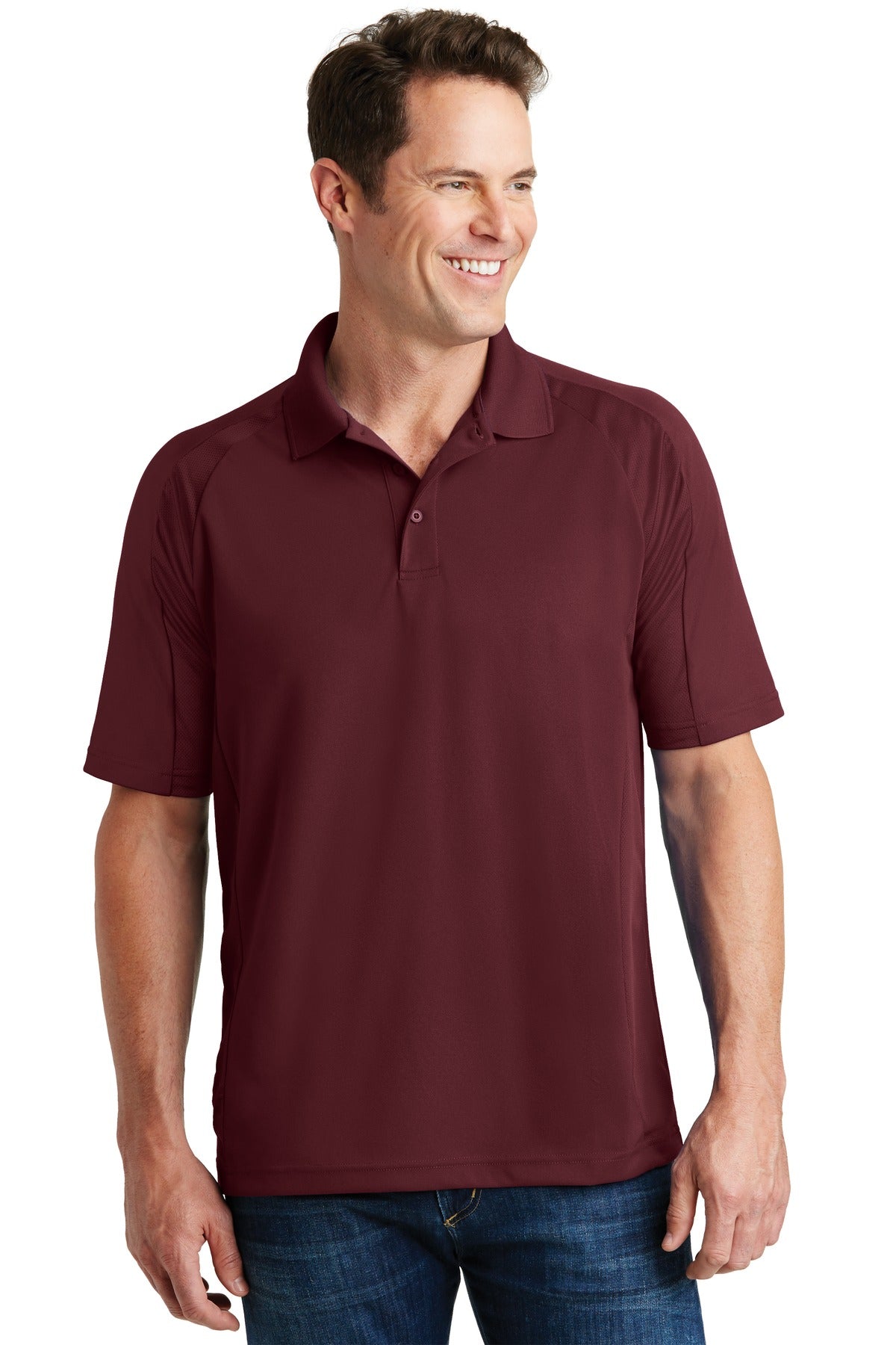 Photo of Sport-Tek Polos/Knits T474  color  Maroon