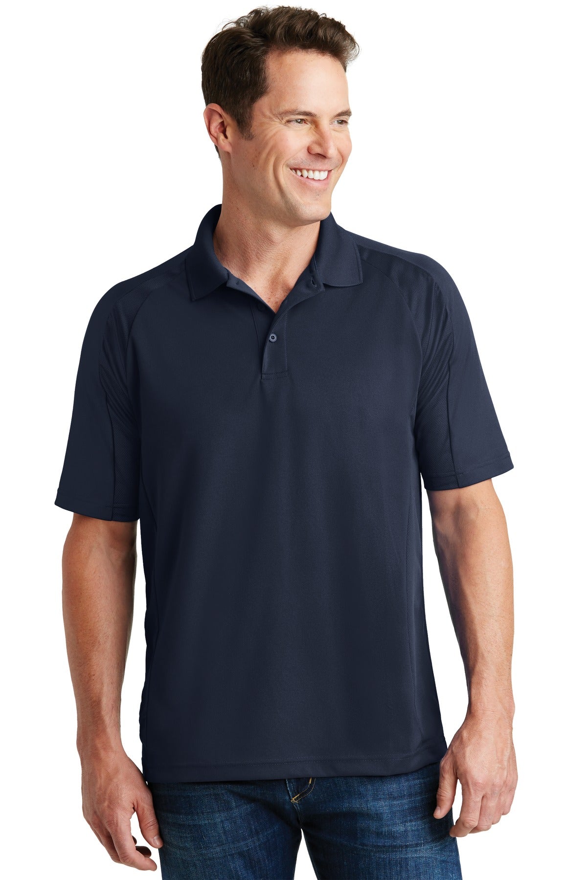Photo of Sport-Tek Polos/Knits T474  color  Navy
