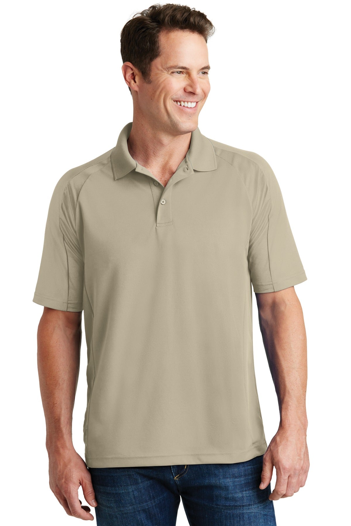 Photo of Sport-Tek Polos/Knits T474  color  Sandstone