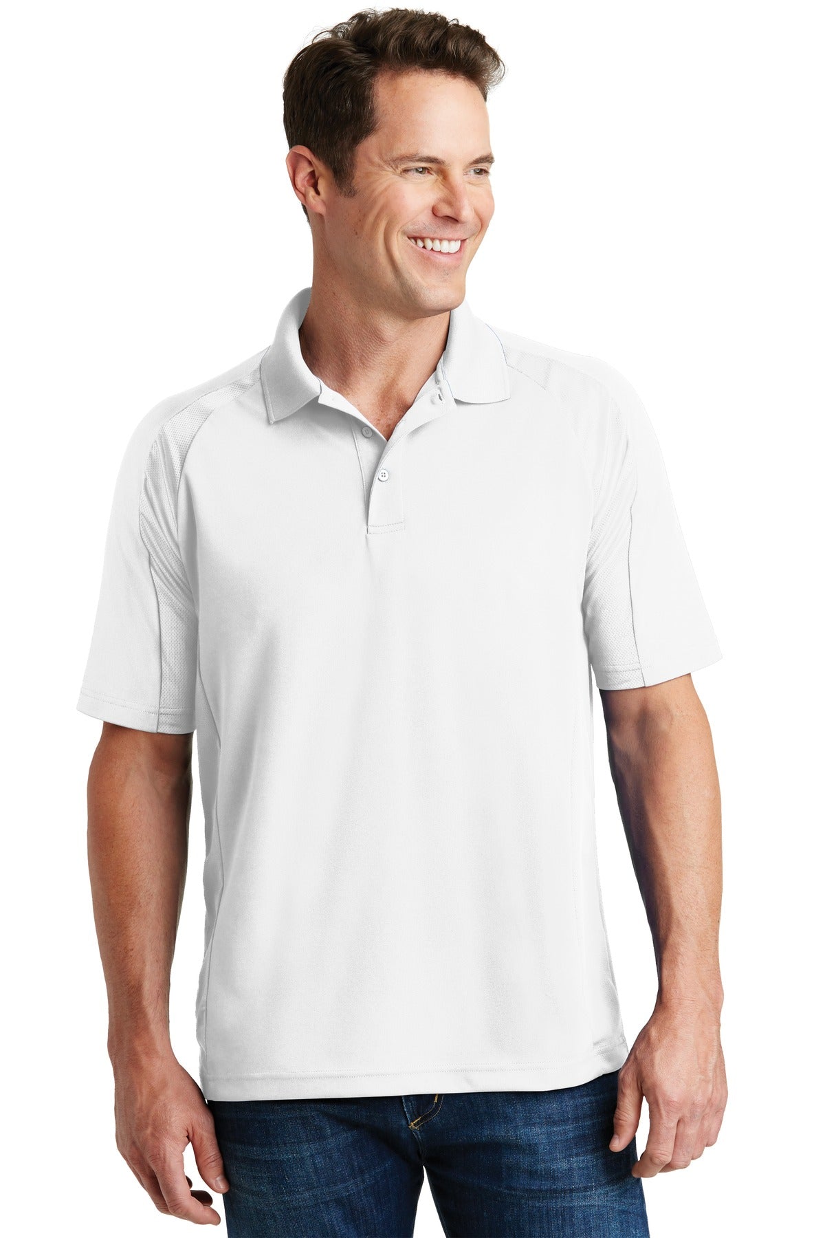 Photo of Sport-Tek Polos/Knits T474  color  White